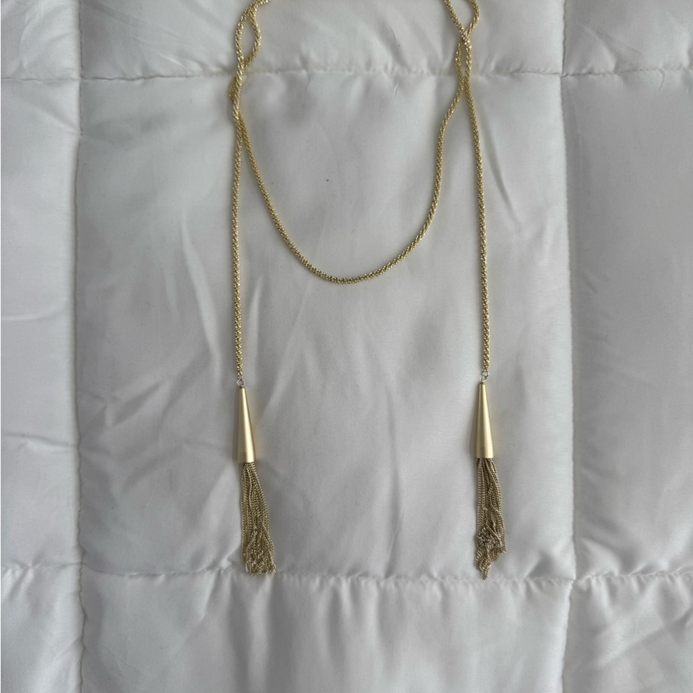 Kendra Scott Gold Tassel Necklace